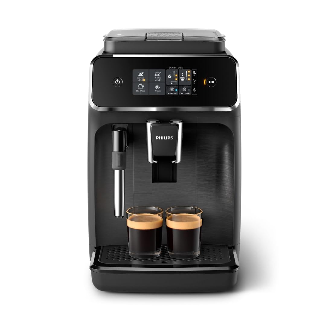 PHILIPS Kaffeevollautomat Panarello 2200 Serie, Schwarz, 2 Spezialitäten