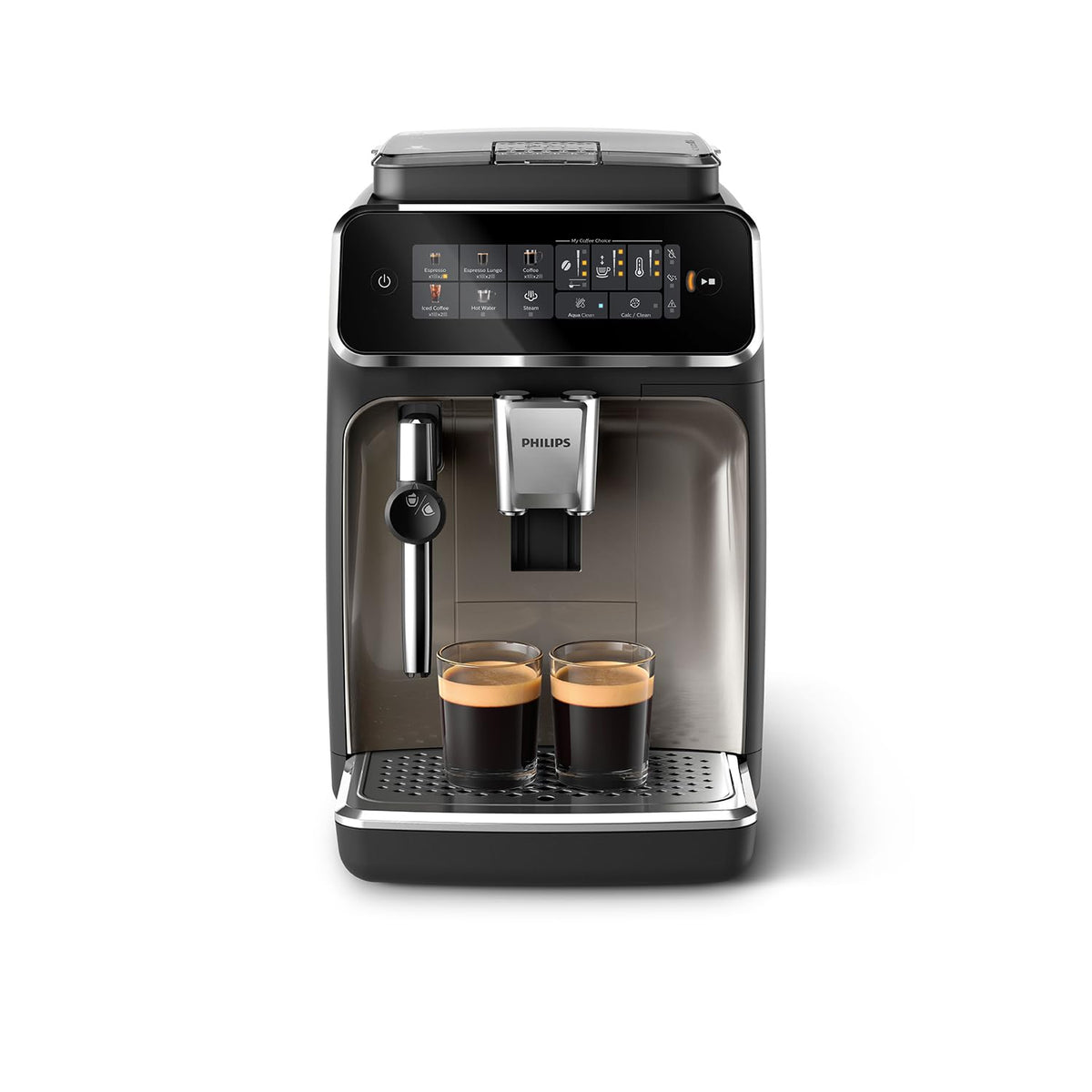 PHILIPS Kaffeevollautomat Panarello 3300 Serie, Schwarz, 5 Spezialitäten