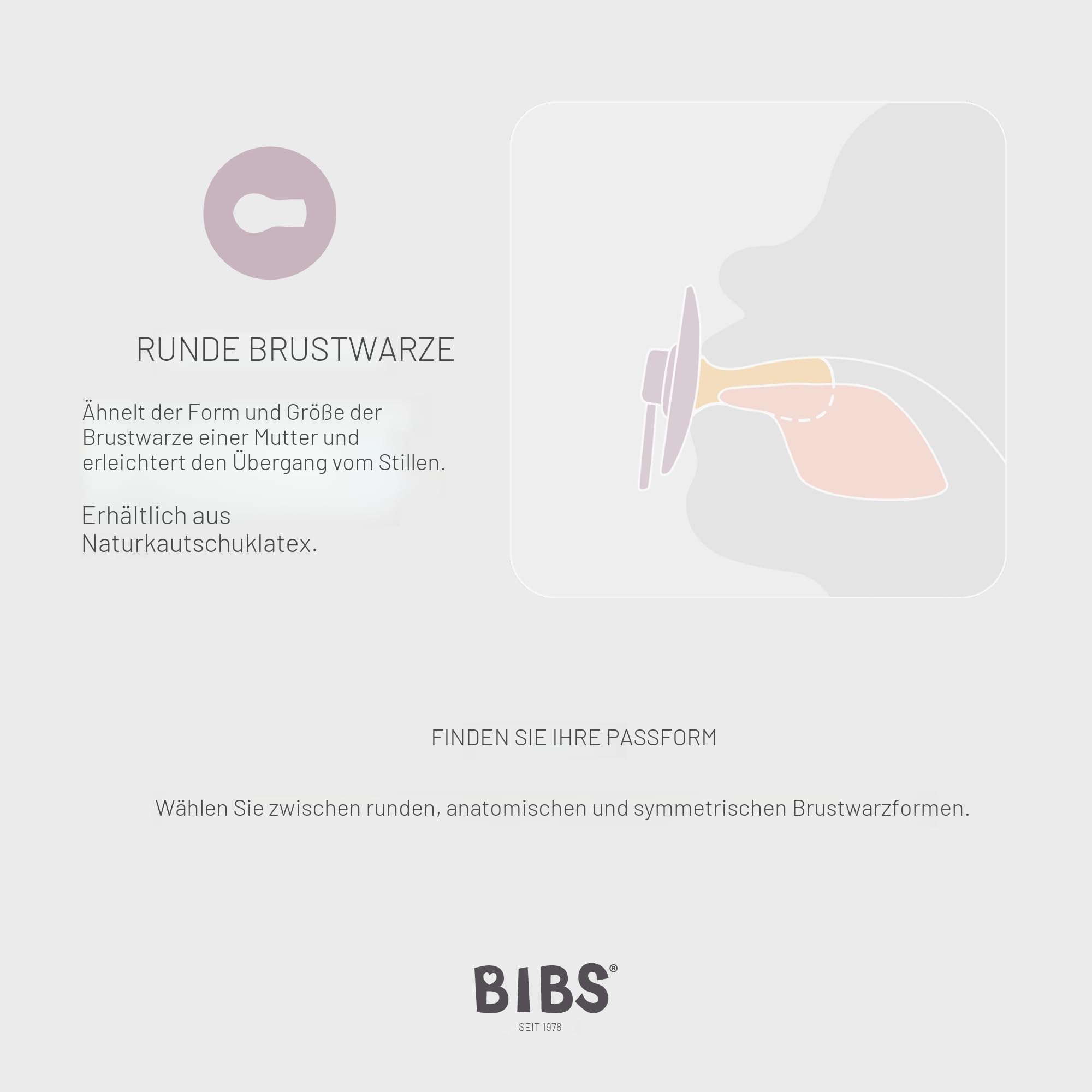 BIBS Colour Schnuller, 0-6 Monate, 2er-Pack, Dusty Pink/Cora