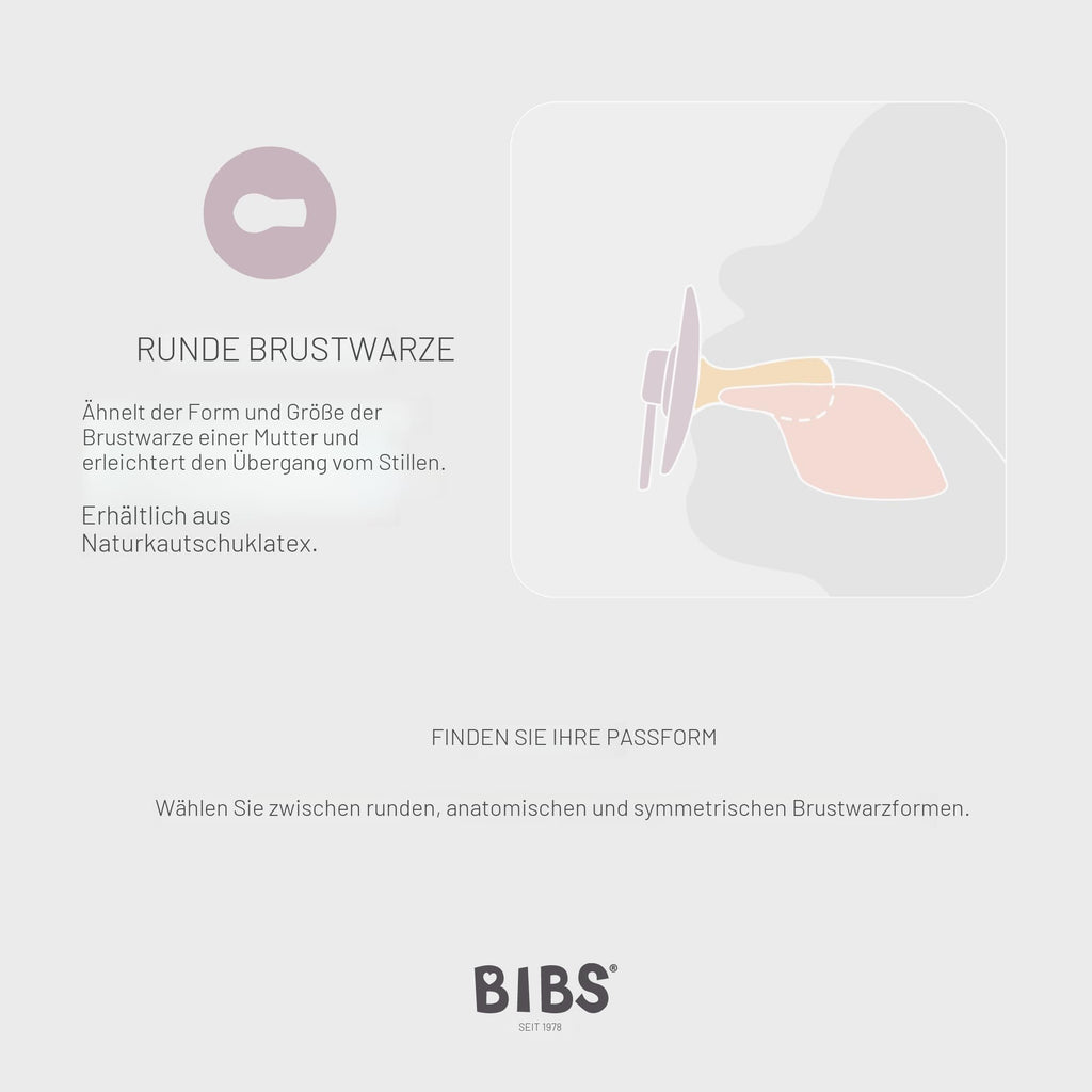 BIBS Colour Schnuller 2er-Pack, BPA-frei, Kirschform Nippel. Naturkautschuk/Latex, Hergestellt in Dänemark. Größe 1 | 0+ Monate | 2-Pack, Deep Space/Petrol