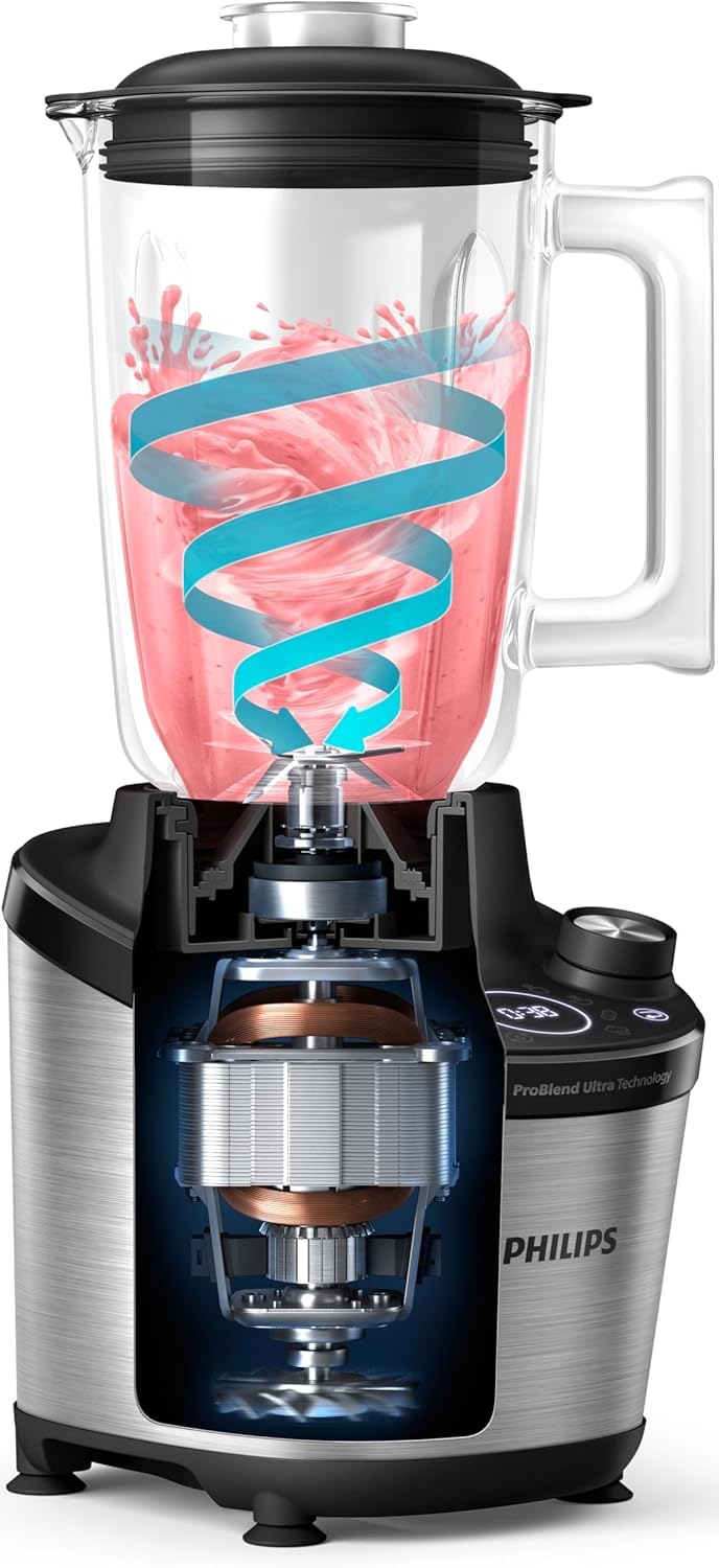 Philip Standmixer 7000 Serie, Edelstahl, 1.500 W