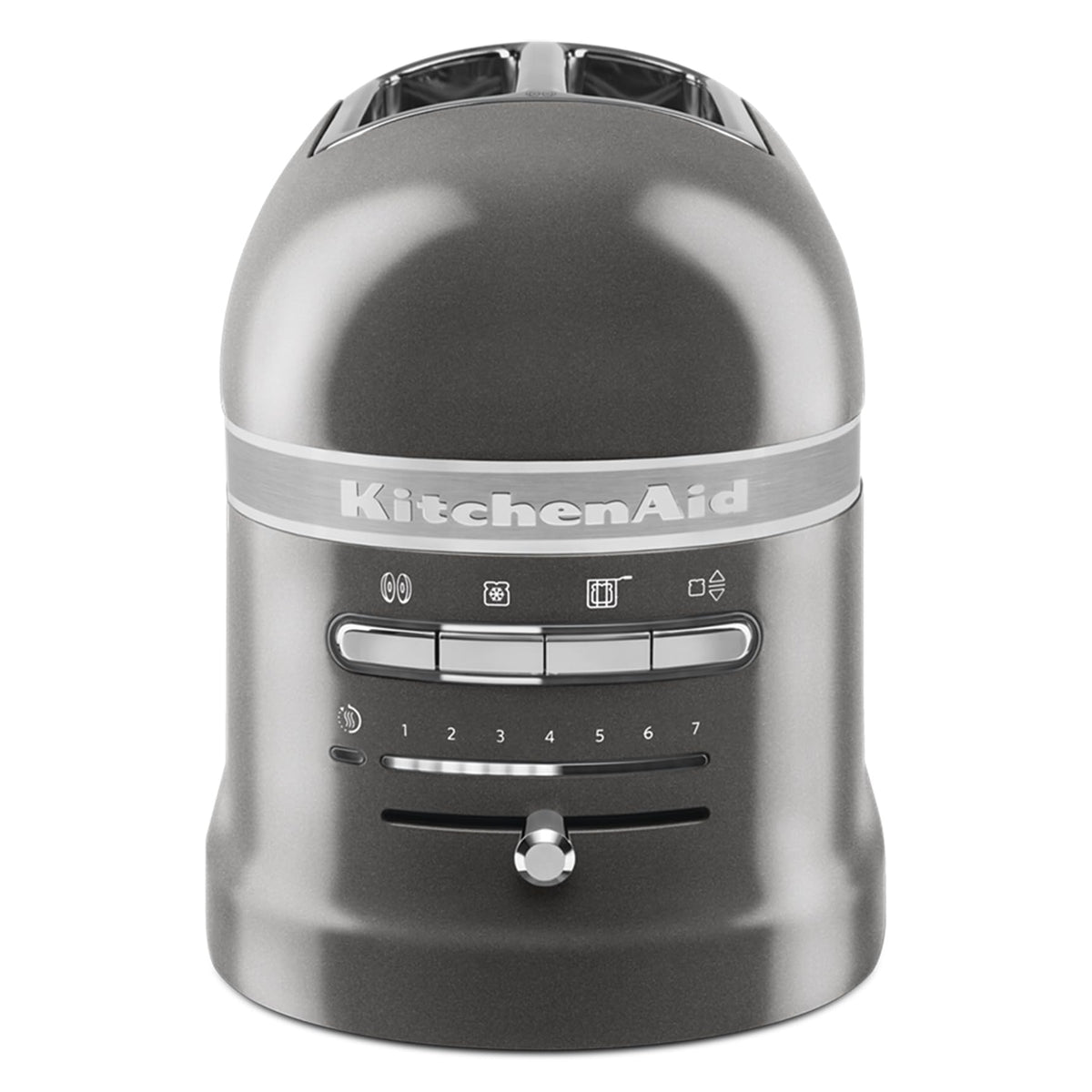 KitchenAid Toaster für 2 Scheiben mit Sandwich-Zange - Artisan - Retro Toast Machine - Verschiedene Funktionen und Bräunungsstufen - Silber
