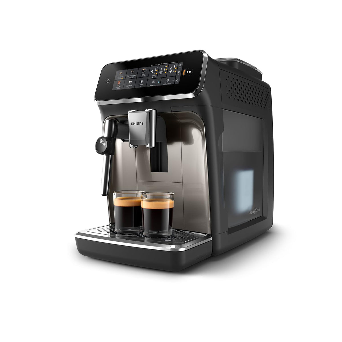 PHILIPS Kaffeevollautomat Panarello 3300 Serie, Schwarz, 5 Spezialitäten