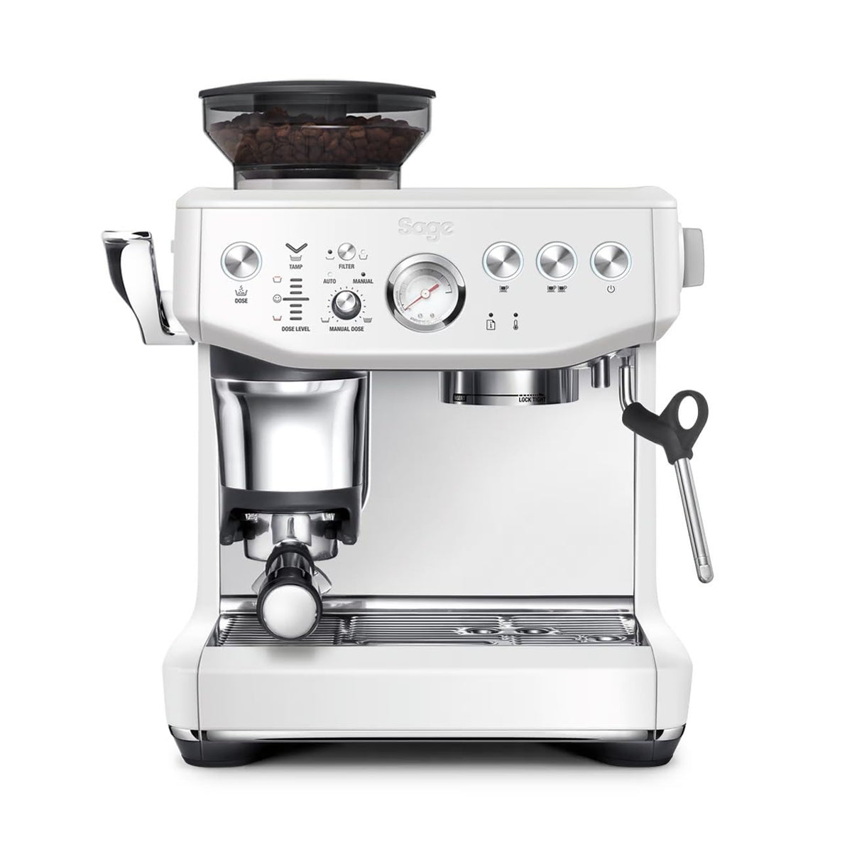 Sage The Barista Express Impress, Kaffeemaschine mit manuellem, Meersalz