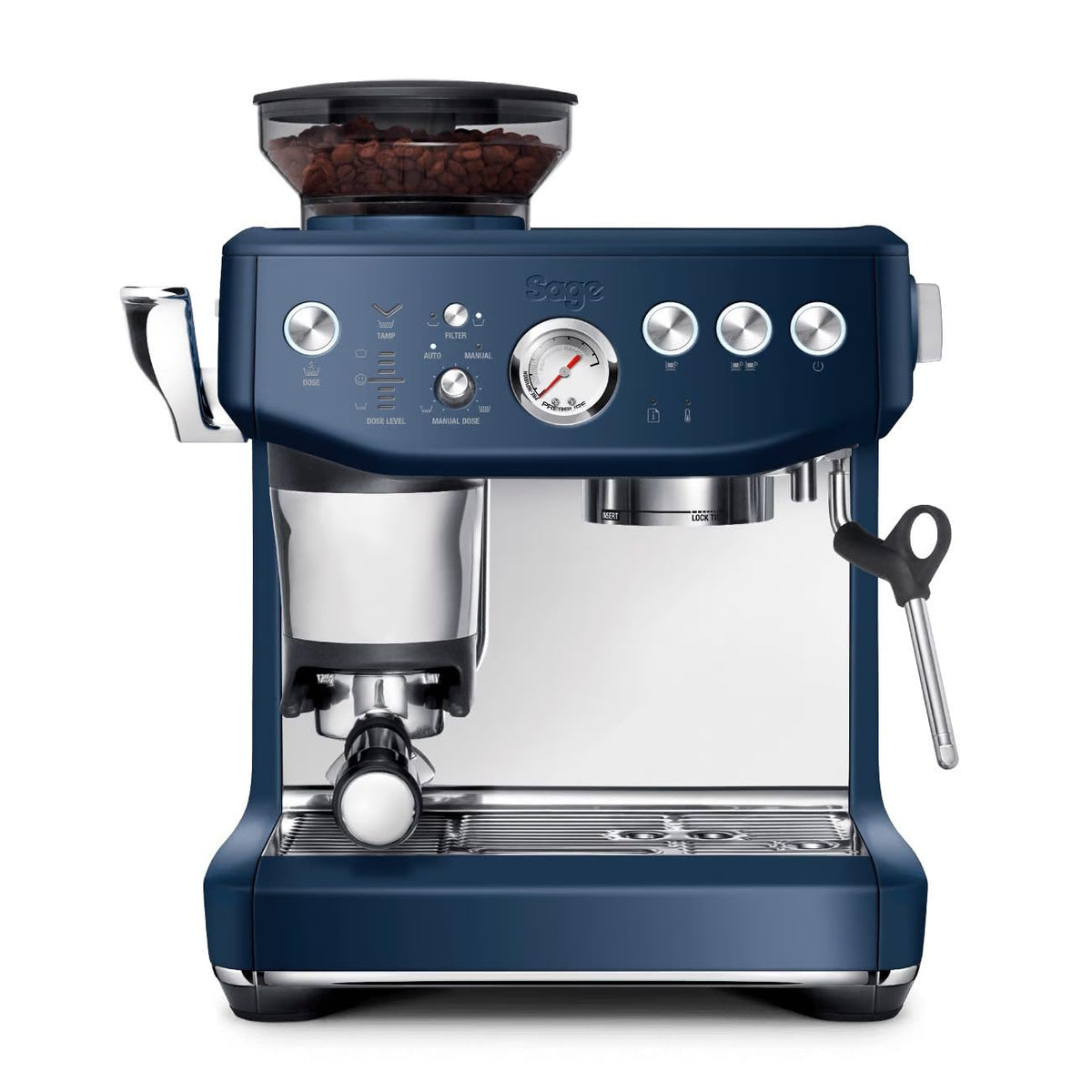 Sage The Barista Express Impress, Kaffeemaschine, Zwetschgenblau