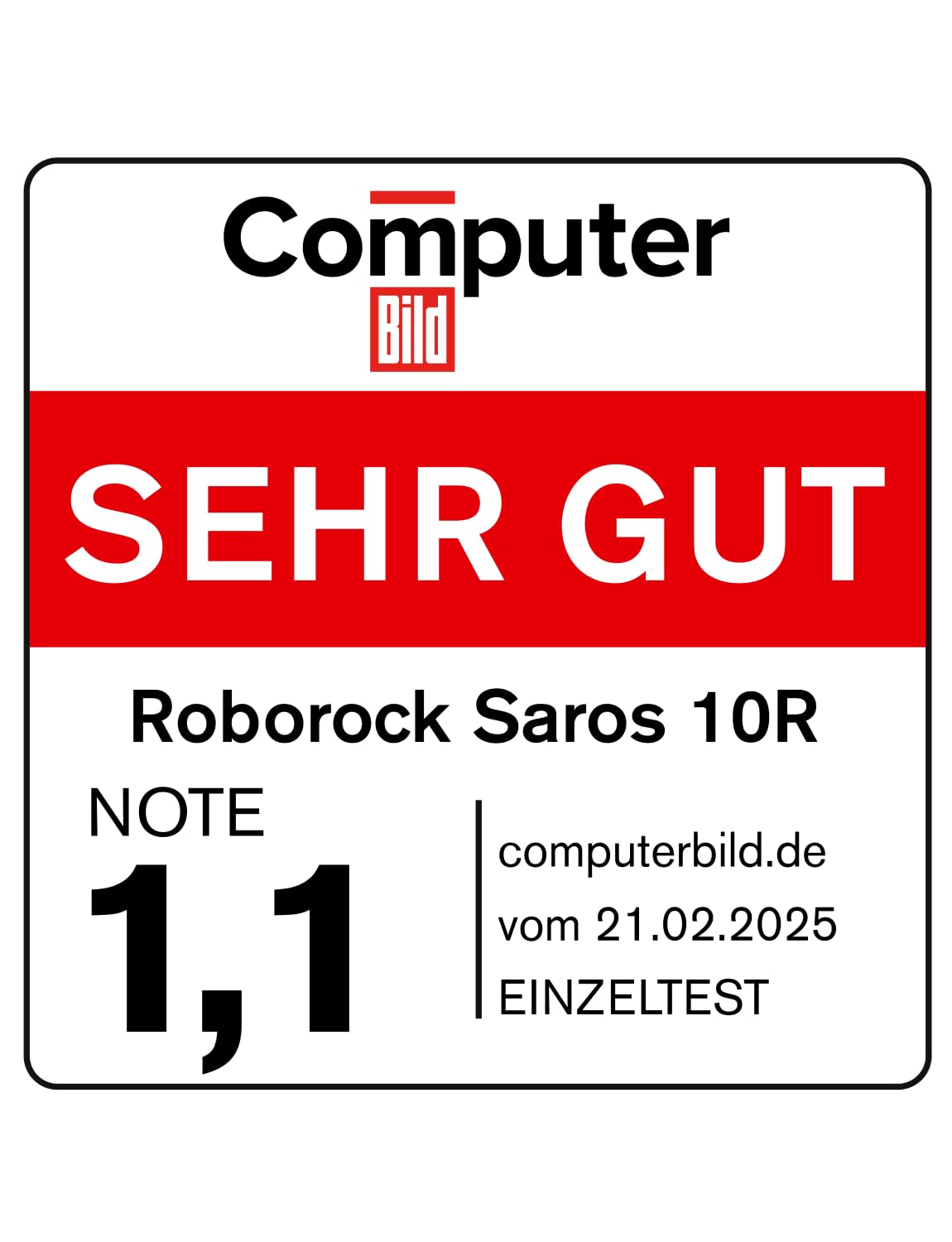 roborock Saros 10R Saugroboter mit Wischfunktion&angebbarem Wischmopp