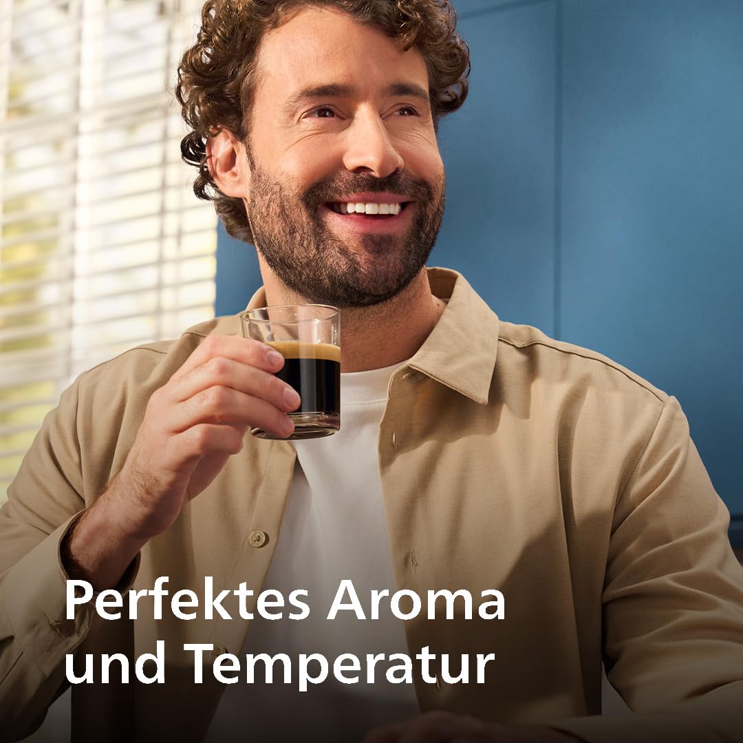 PHILIPS Kaffeevollautomat LatteGo 5500 Serie, Schwarz, 20 Spezialitäten