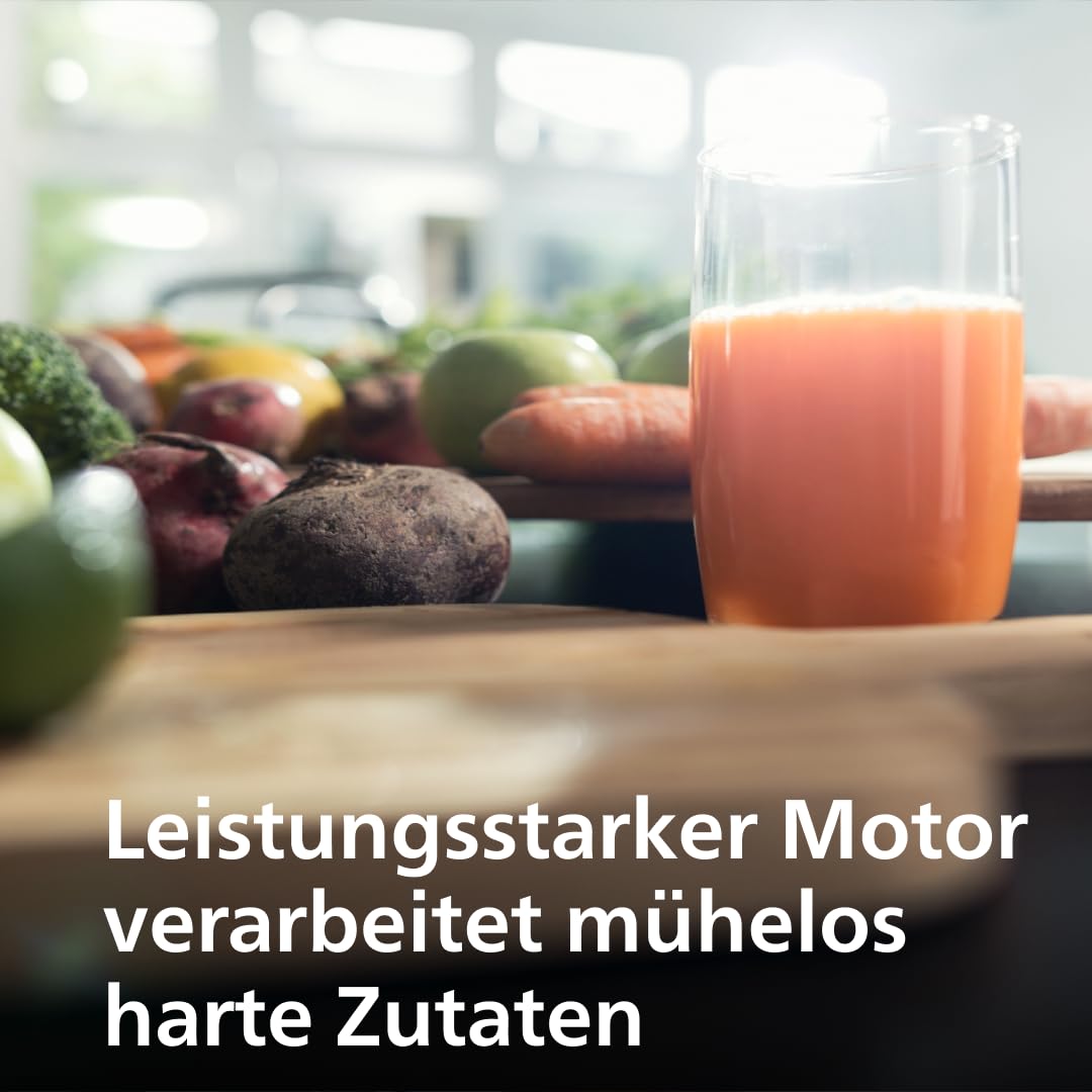 Philips Entsafter 7000 Serie, Schwarz, 1100 W