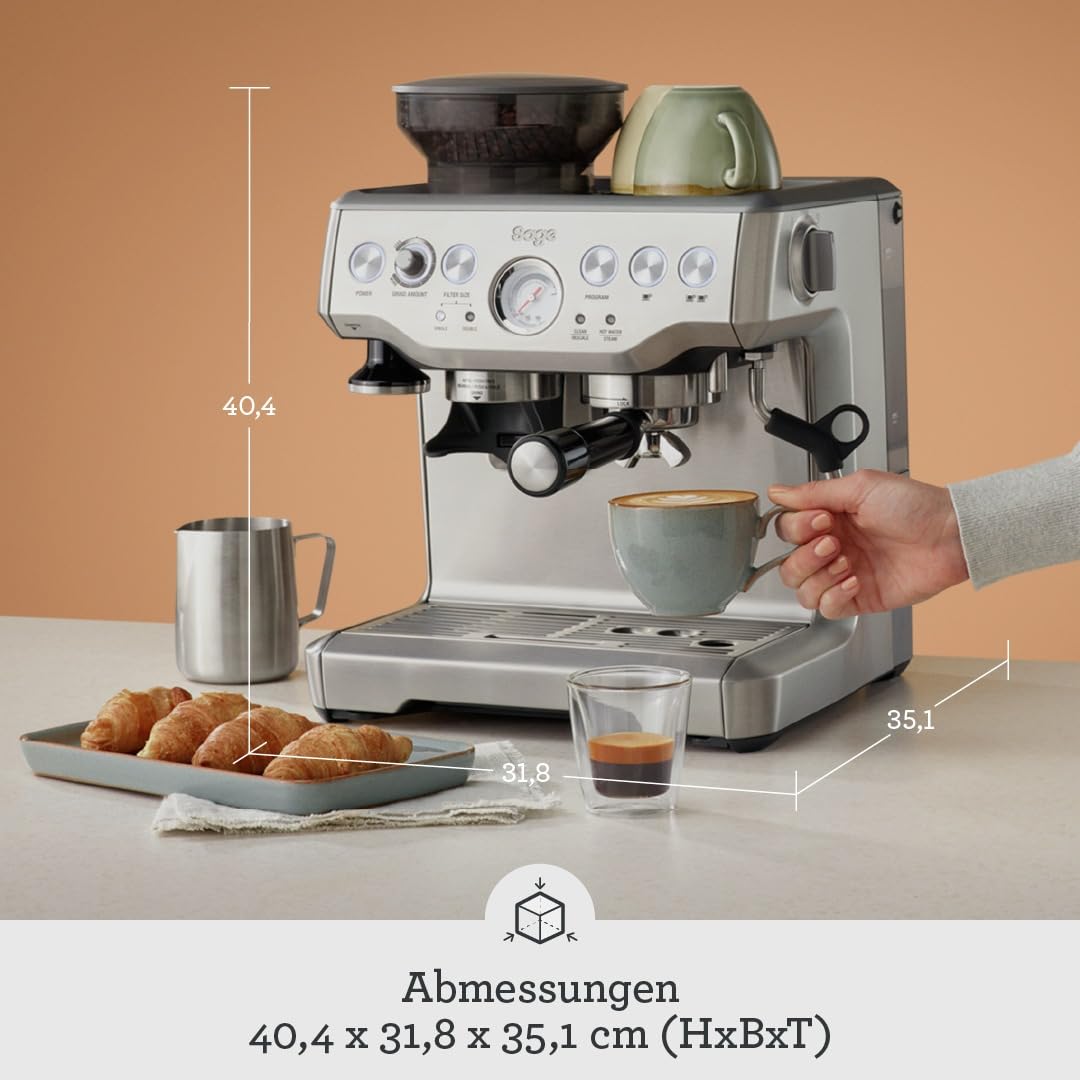 Sage The Barista Express, Kaffeemaschine, Gebürsteter Edelstahl
