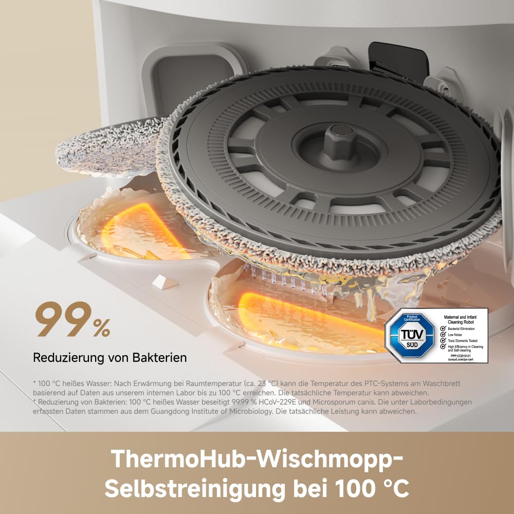 dreame L50 Ultra AE Saugroboter, Mopp-Selbstreinigung 100 °C, 28.000 Pa