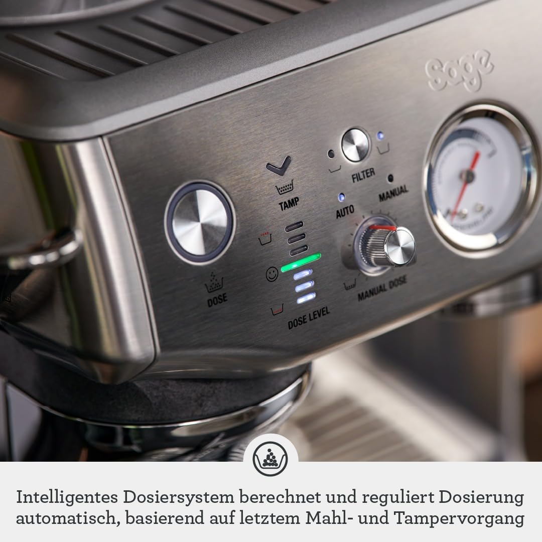 Sage The Barista Express Impress, Kaffeemaschine, Zwetschgenblau