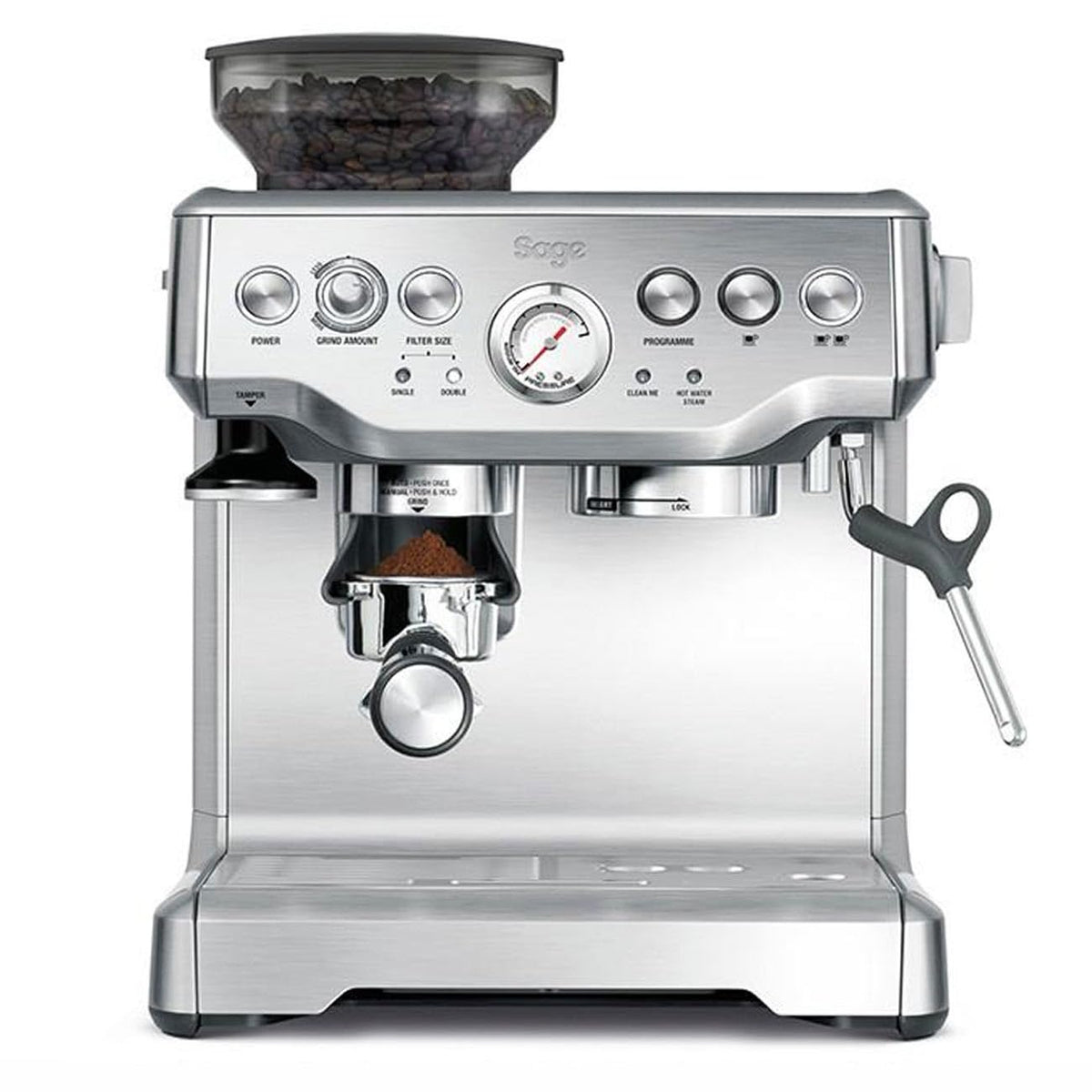 Sage The Barista Express, Kaffeemaschine, Gebürsteter Edelstahl