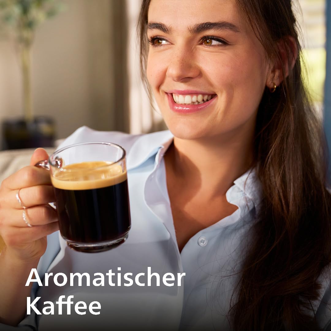 PHILIPS Kaffeevollautomat LatteGo 5500 Serie, Schwarz, 20 Spezialitäten