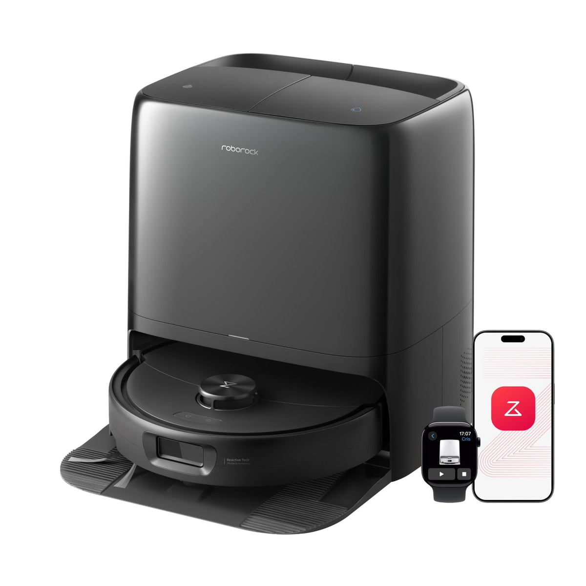 roborock Qrevo 2 Pro Saugroboter mit Wischfunktion, 25.000 Pa Saugkraft