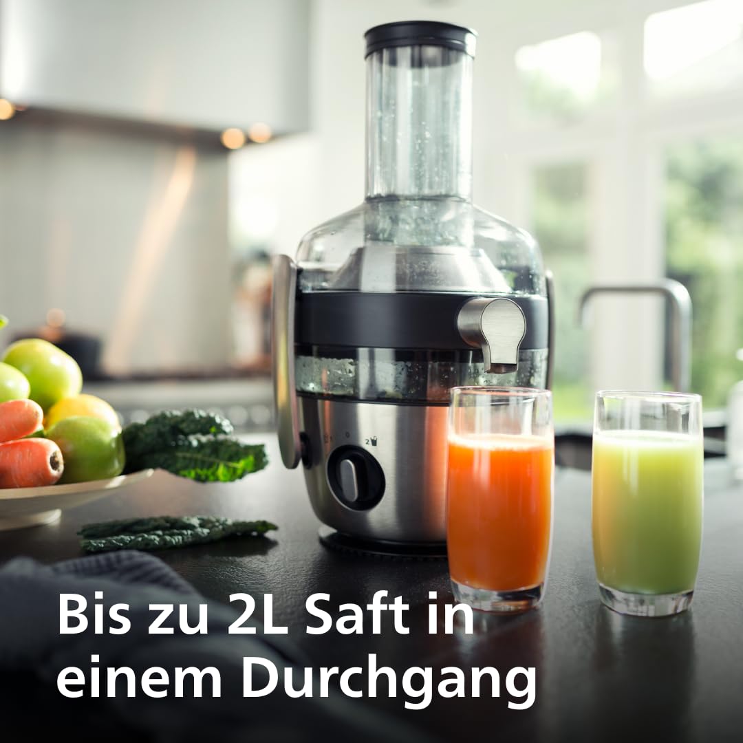 Philips Entsafter 7000 Serie, Schwarz, 1100 W