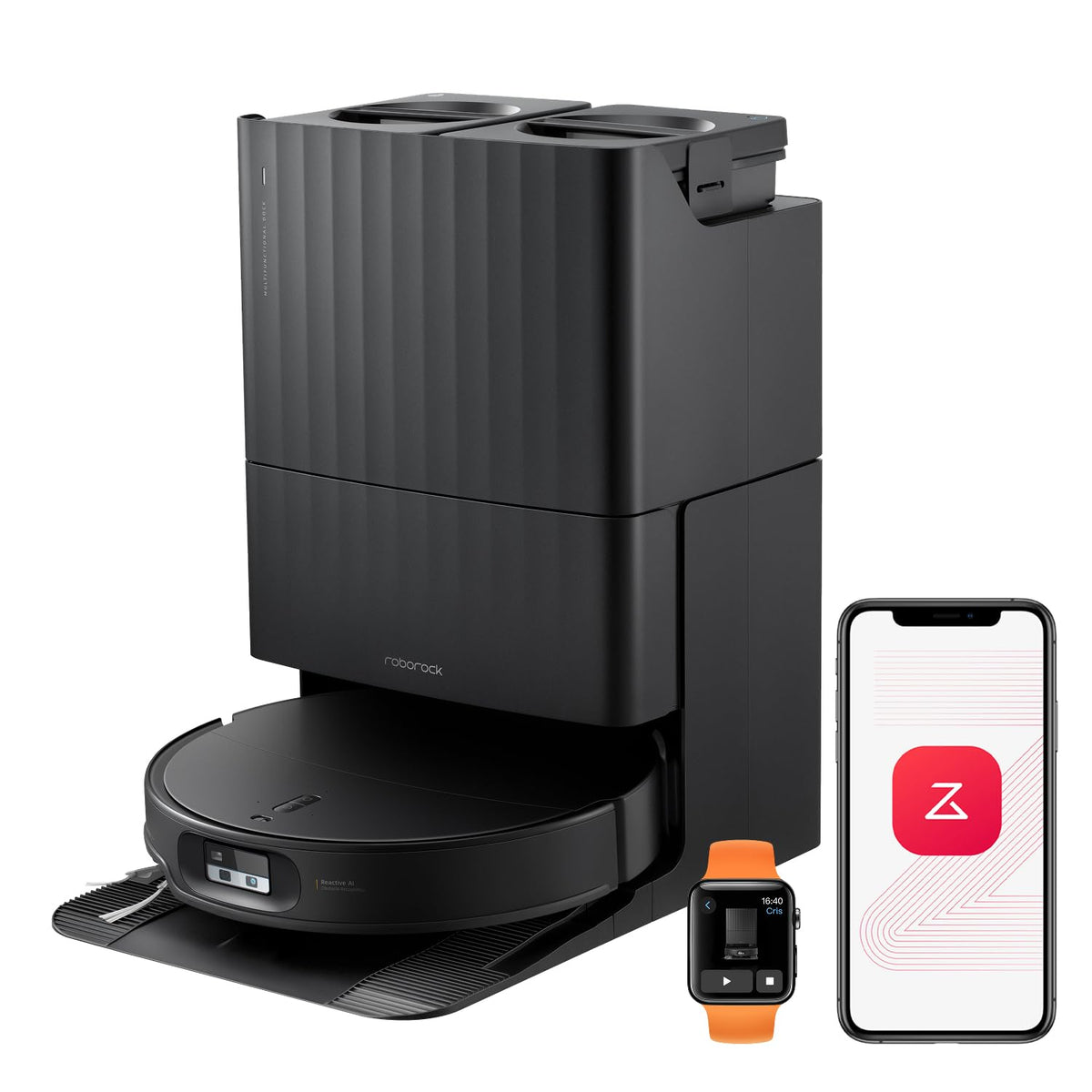 roborock Qrevo Edge 2 Saugroboter mit Wischfunktion, 25.000Pa Saugkraft