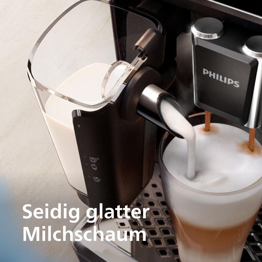 PHILIPS Kaffeevollautomat LatteGo 5400 Serie, Schwarz, 12 Spezialitäten