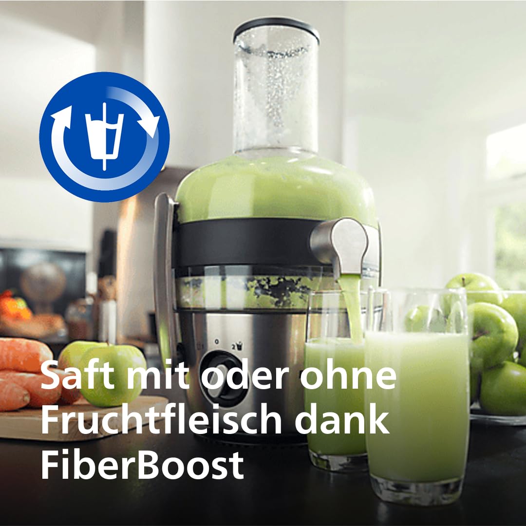 Philips Entsafter 7000 Serie, Schwarz, 1100 W