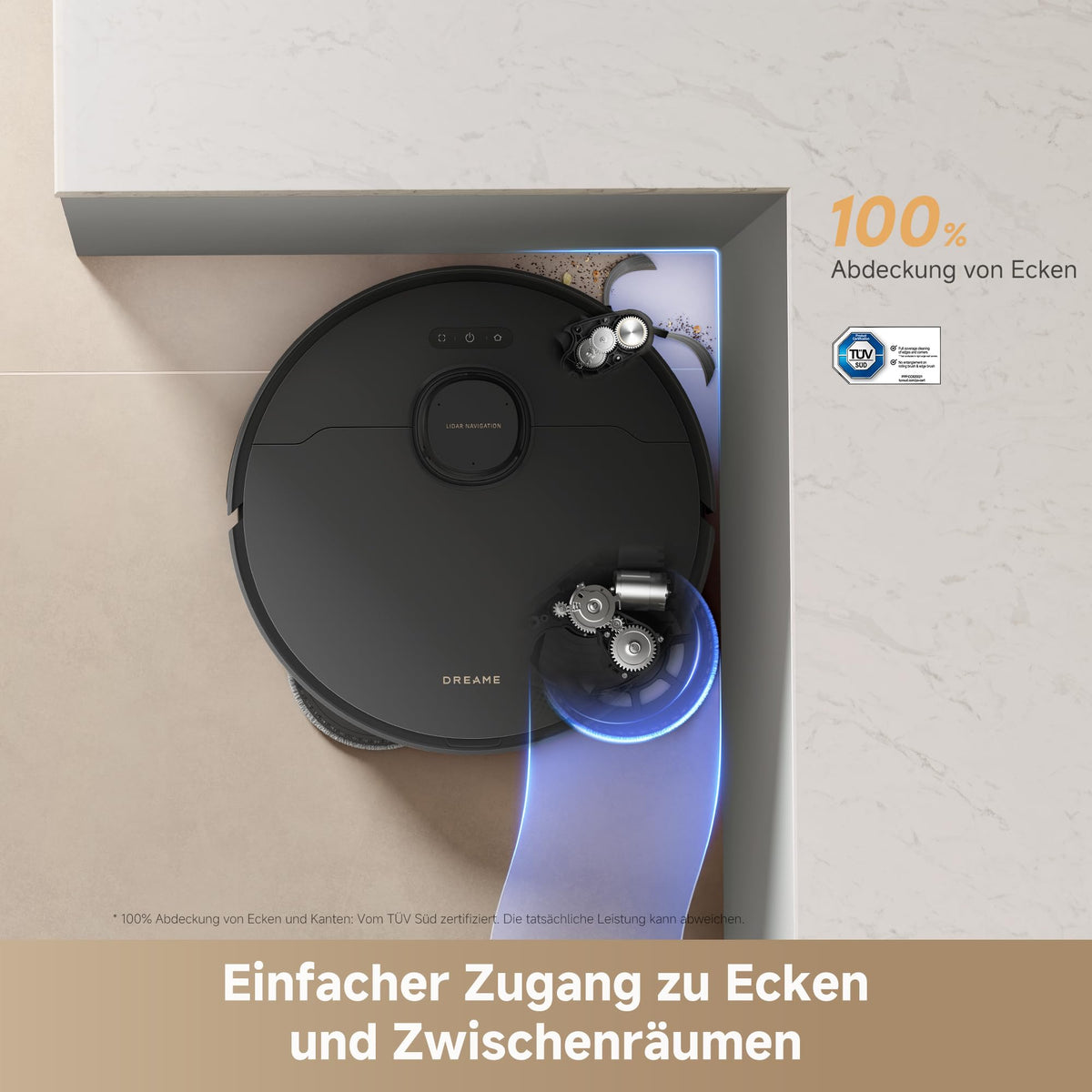 dreame L50s Pro Ultra Saugroboter mit Wischfunktion, 30.000 Pa