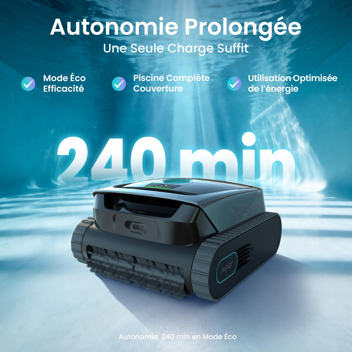 AIPER (2026 Neu) Scuba S3 Poolroboter für Boden, Wand & Wasserlinie, Poolsauger Akku mit Wasserlinien-Parkfunktion, 3-Mikron-Filter, Sensor-Navigation & App-Steuerung, für Einbau- & Aufstellpools
