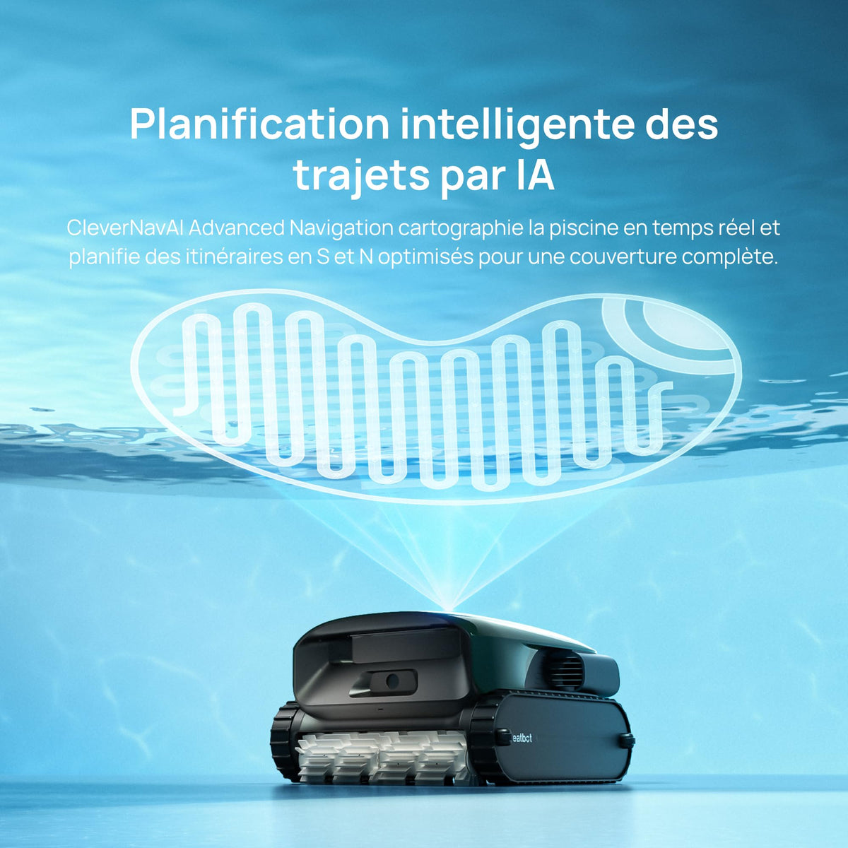 Beatbot AquaSense 2 Pro Poolroboter Set mit Klärmittel-Satz, Oberflächen