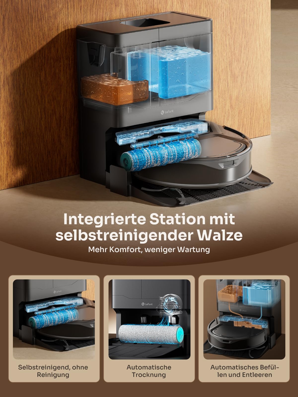 Lefant M210 Omni Mini Saugroboter mit Roller