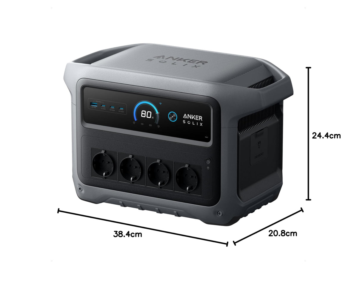 Anker SOLIX C1000 Gen 2 Tragbare Powerstation, 2000W Solargenerator