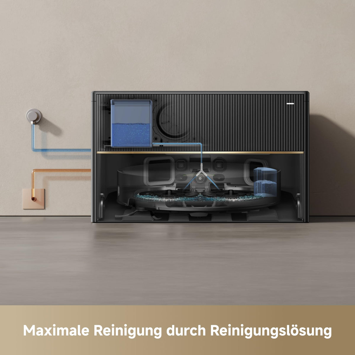 dreame X50 Master Saugroboter mit kompakter 24,9-cm-Basisstation