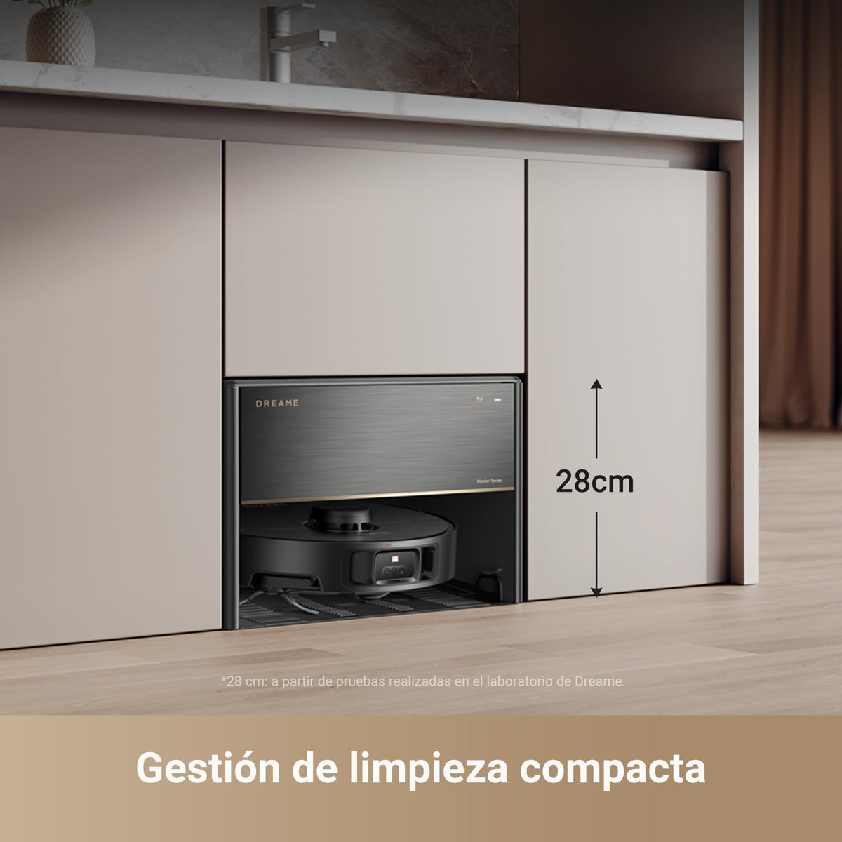 dreame X40 Master Saugroboter mit kompakter 28-cm-Basisstation