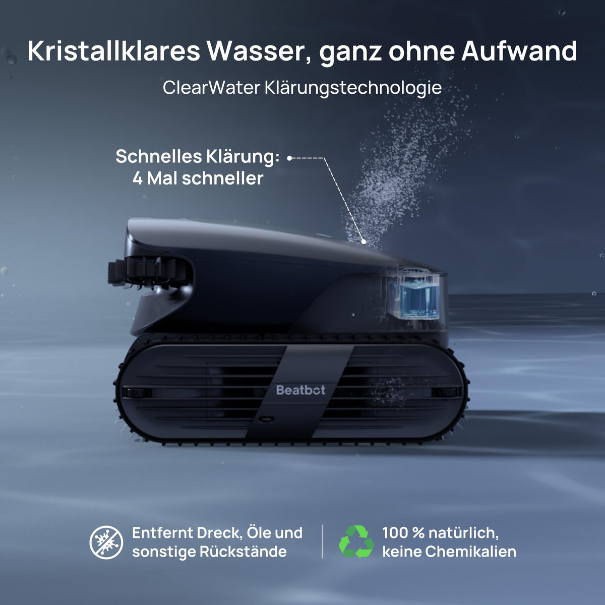 Beatbot Aquasense 2 Ultra Poolroboter, KI Mapping, 5-in-1 Komplettreinigung