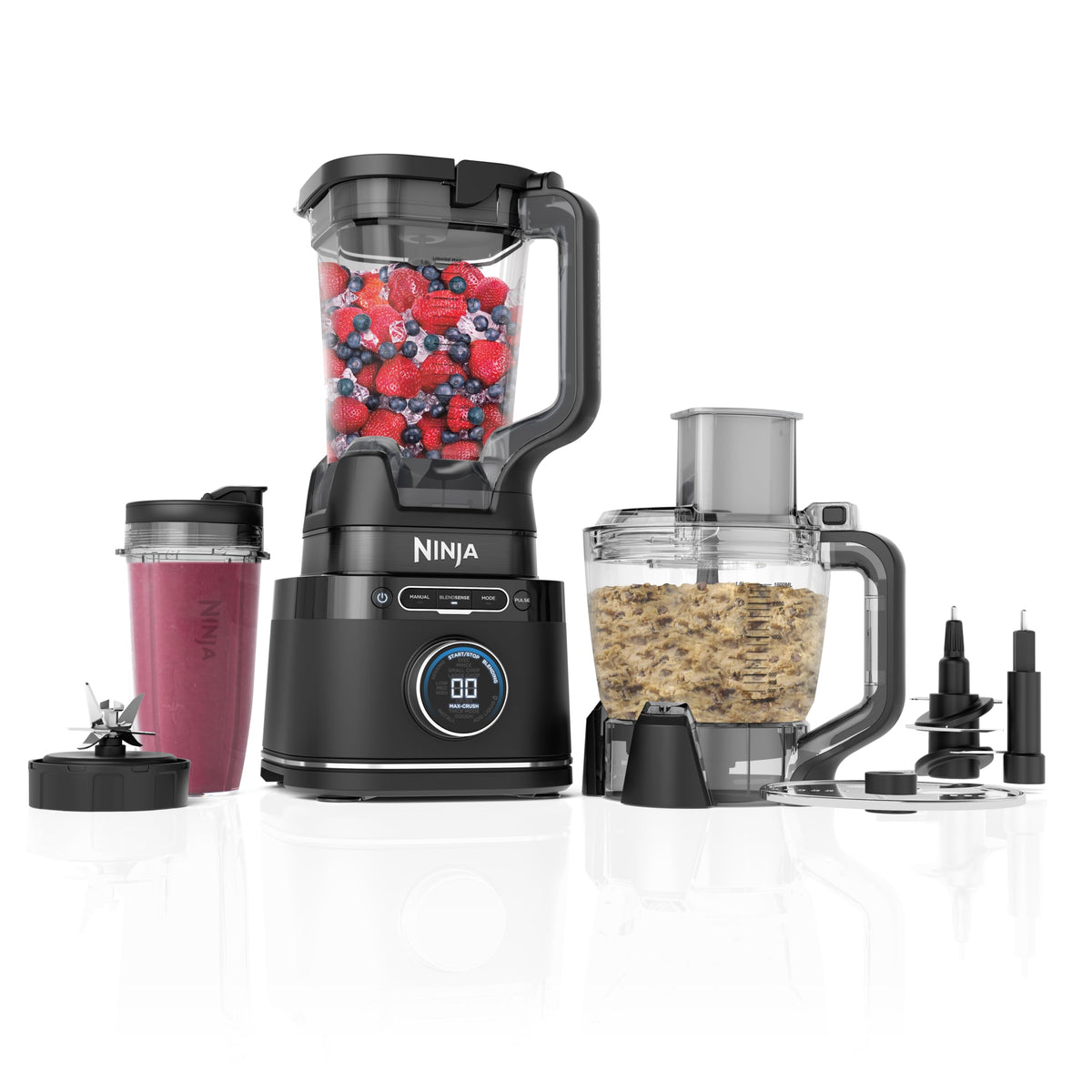 Ninja 3-in-1 Detect Power Blender Processor Pro, Schwarz, TB401EU