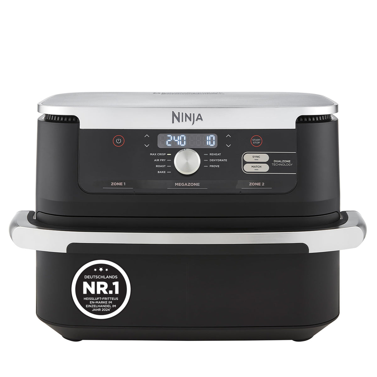 Ninja Foodi FlexDrawer Dual Zone Heißluftfritteuse, Schwarz AF500EU