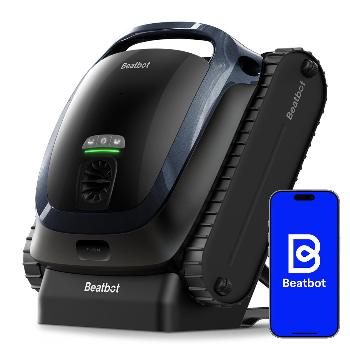 Beatbot AquaSense 2 Poolroboter, Oberflächen-Parkfunktion, Fenstergrau
