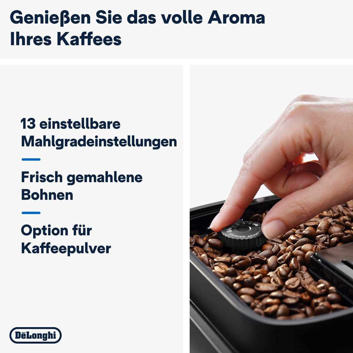 De'Longhi Magnifica Evo - Kaffeevollautomat 5 Getränke Silber