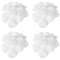 DRESHOW Säugling Spitze Schleife Socken Baby Rüschen Spitze Socken Neugeborene Kleinkinder Mädchen Socken Knöchel Kleid Socke