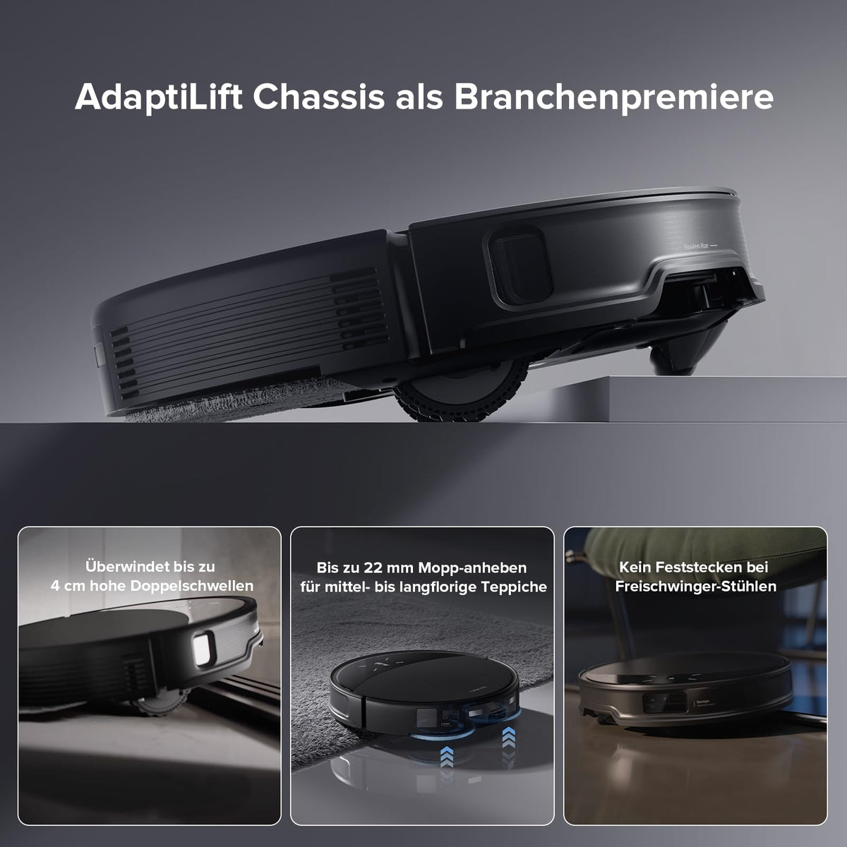 roborock Saros 10R Saugroboter mit Wischfunktion&angebbarem Wischmopp