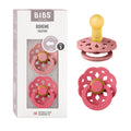 BIBS Boheme Schnuller, 0-6 Monate, 2er-Pack, Dusty Pink/Coral