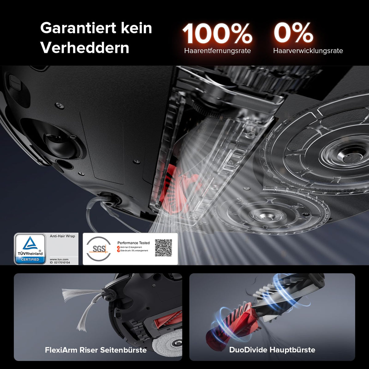 roborock Saros 10R Saugroboter mit Wischfunktion&angebbarem Wischmopp