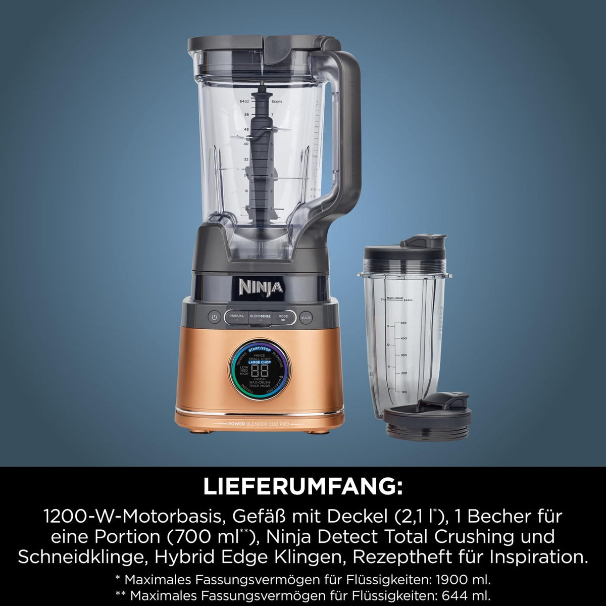 Ninja 2-in-1 Detect Power Mixer Pro & Single Serve