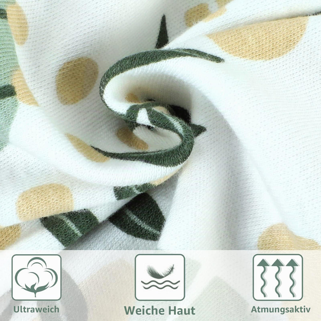 Yoofoss Schlafsack Baby Sommer 0.5 Tog - 2er Pack 67cm/0-6 Monate 100% Baumwolle Sommerschlafsack Babyschlafsack für Jungen Mädchen Neugeborene