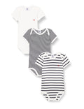 Petit Bateau Unisex BabyKurzarm-Body mit Streifen (3er Pack) , Variante 1, 3 Monate