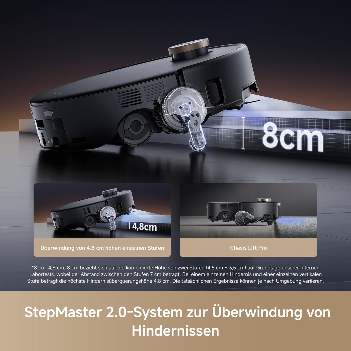 MOVA Z60 Ultra Roller Complete, HydroForce-Wischen, AutoShield-Tech Schwarz