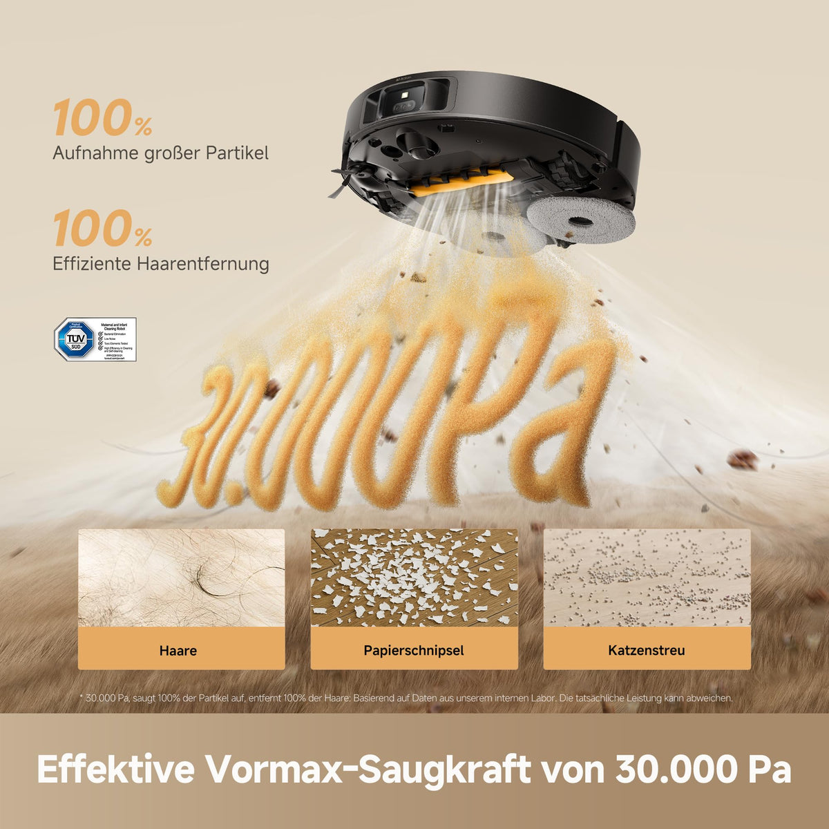 dreame L50s Pro Ultra Saugroboter mit Wischfunktion, 30.000 Pa