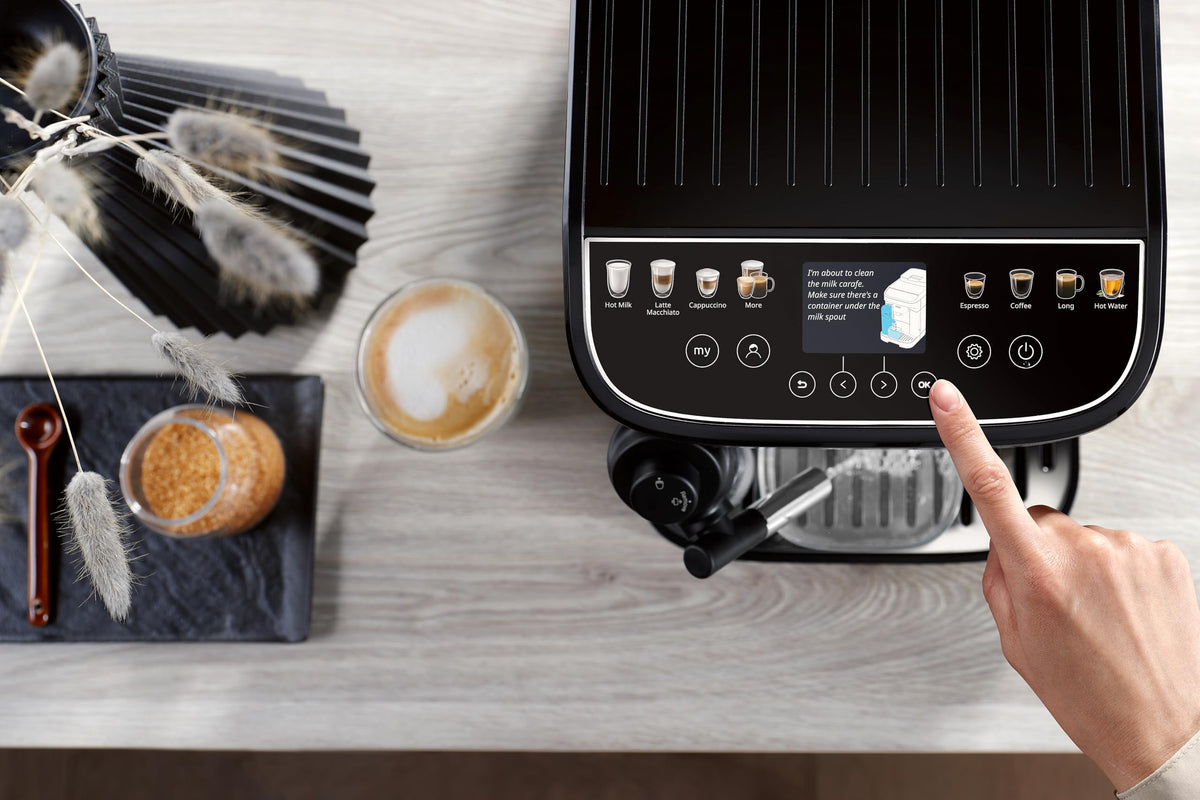 De'Longhi Magnifica Evo Next - Kaffeevollautomat 13 Getränke Titan