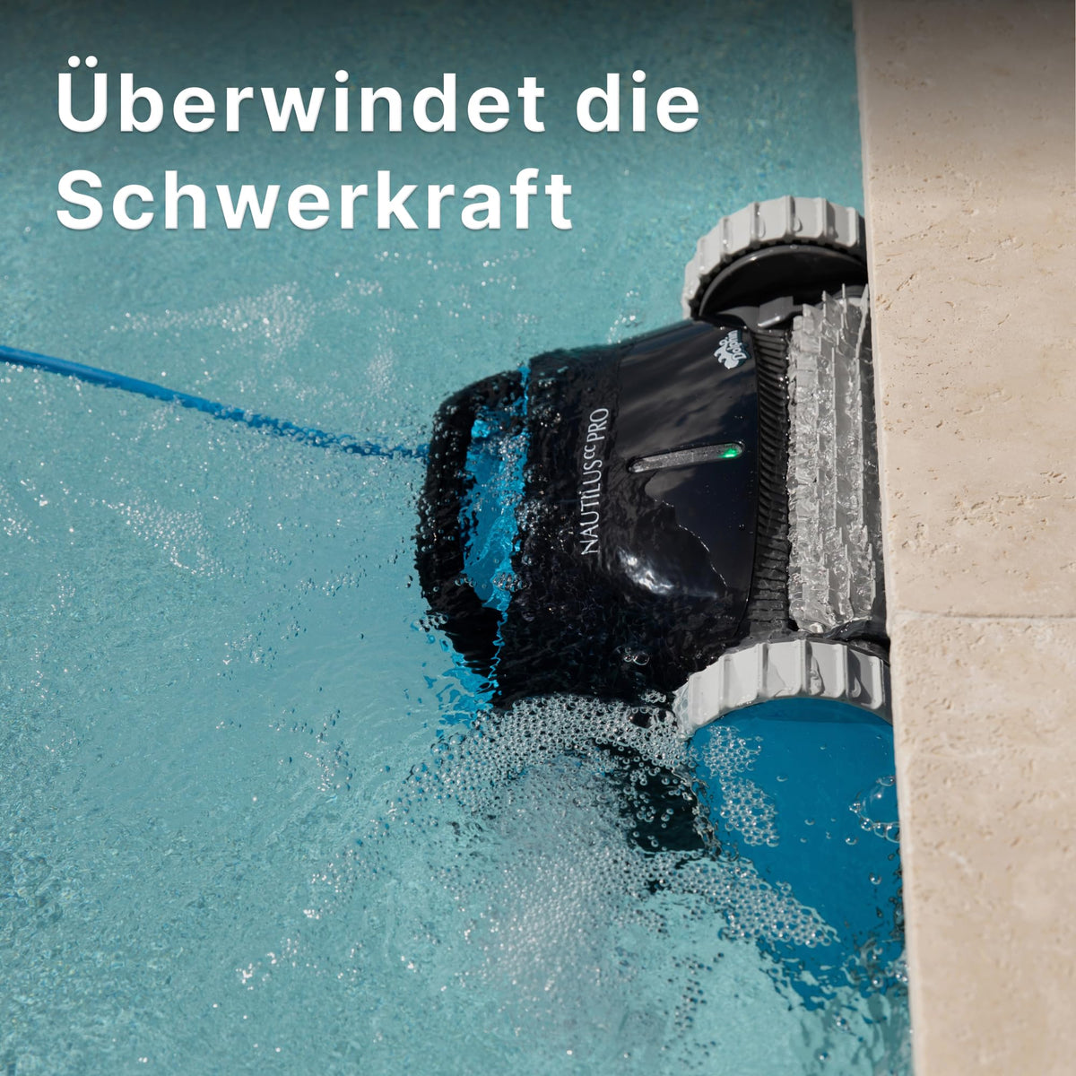 Dolphin Nautilus CC Pro Poolsaugroboter Boden, Wasserlinie und Wandreinigung, Kontrolle mit app, für Einbaupools bis zu 15 m, Starke Saugkraft, Wochenplaner