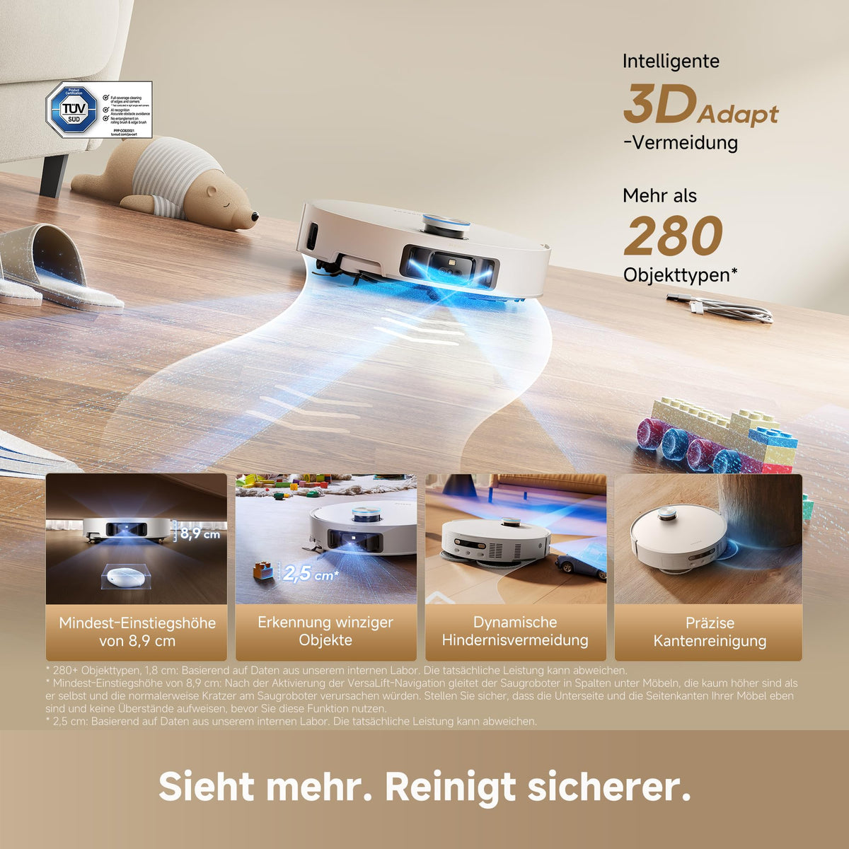 dreame L60 Ultra Saugroboter mit Wischfunktion, 35.000 Pa Saugkraft