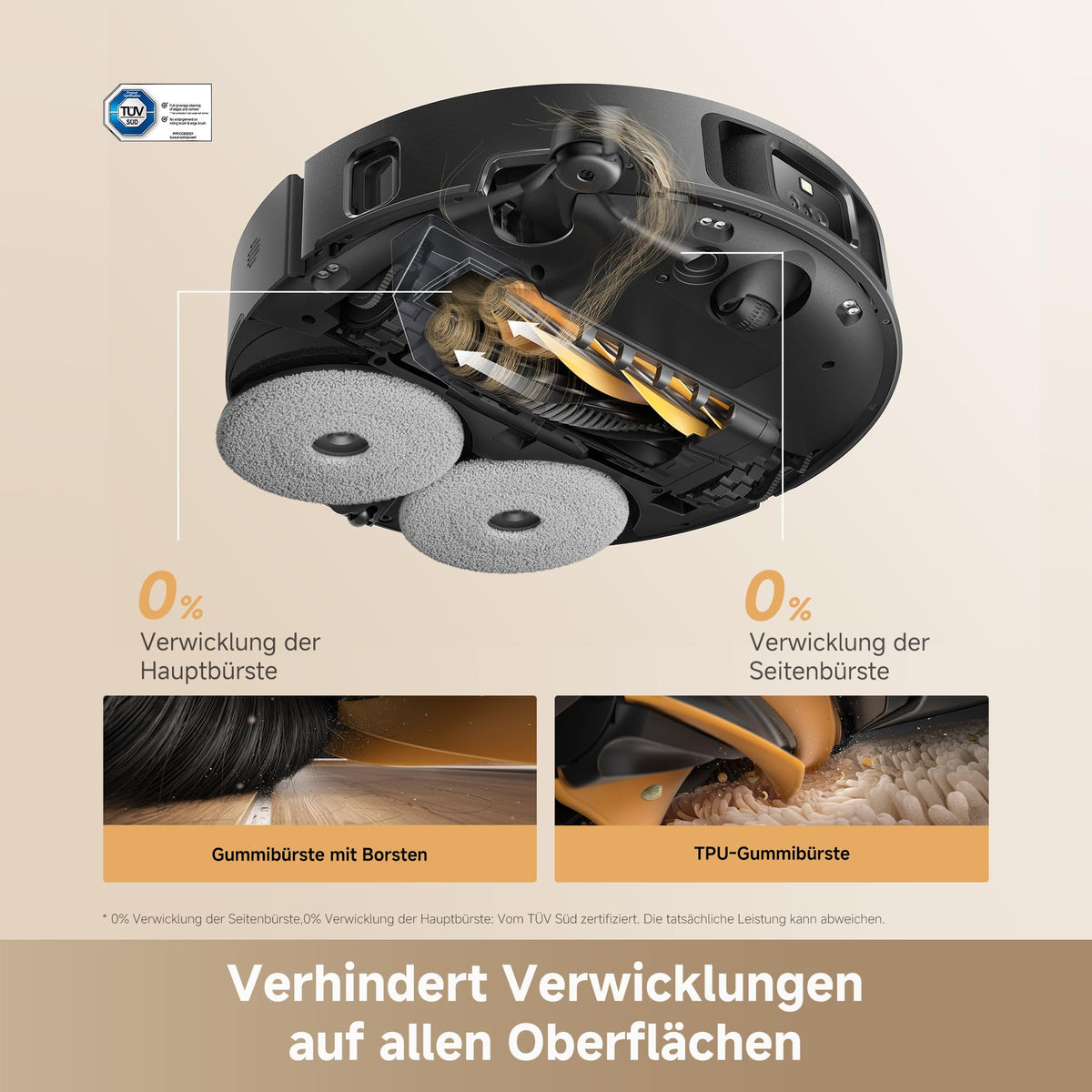 dreame L50s Pro Ultra Saugroboter mit Wischfunktion, 30.000 Pa