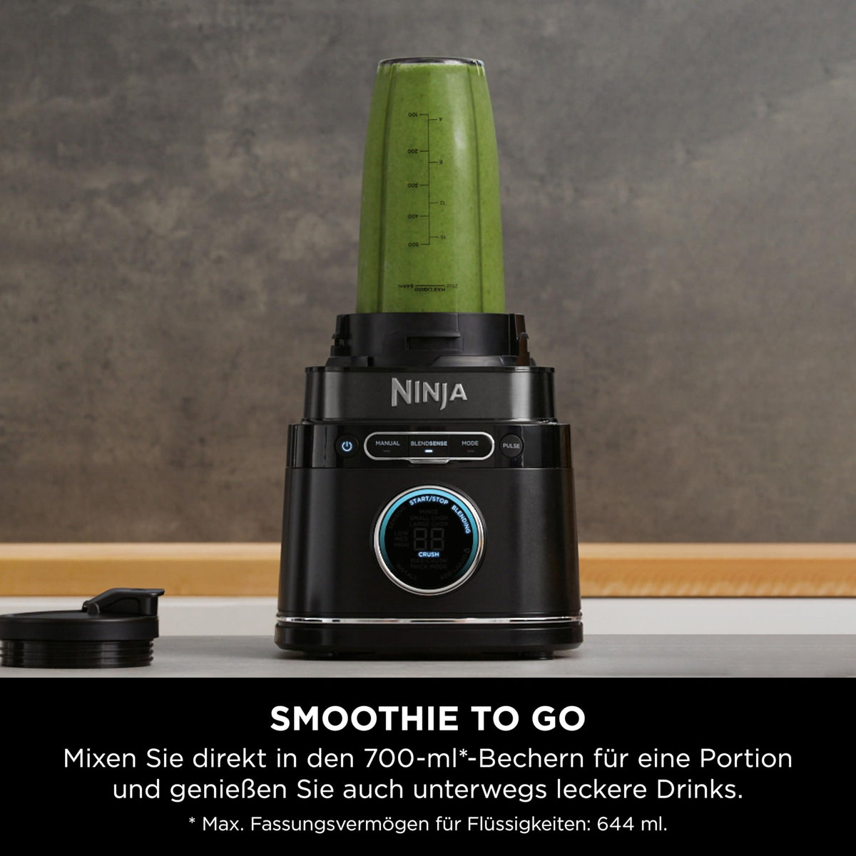 Ninja 3-in-1 Detect Power Blender Processor Pro, Schwarz, TB401EU