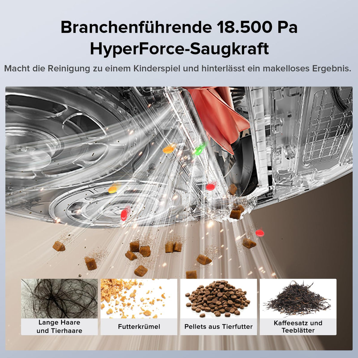 roborock Qrevo Edge S5A Saugroboter mit Wischfunktion,Dual Anti-Tangle-System,18.500Pa,FlexiArm Design Kantenreinigung, Hebarem Wischmopp,75℃ Heißwasser-Moppwäsche (Weiß)