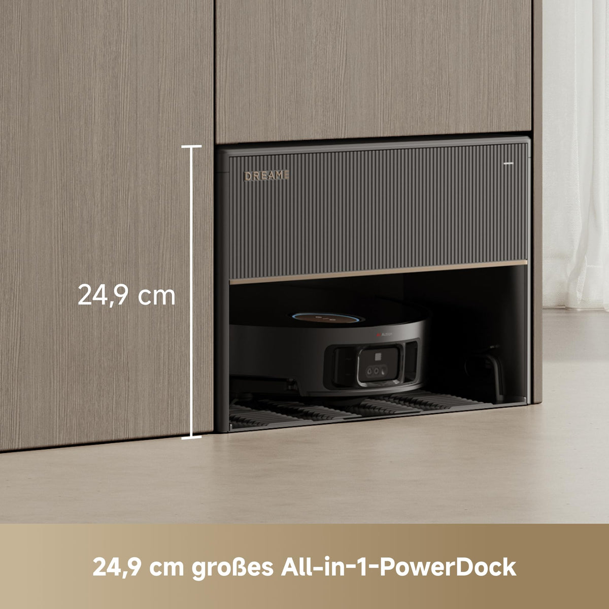dreame X50 Master Saugroboter mit kompakter 24,9-cm-Basisstation